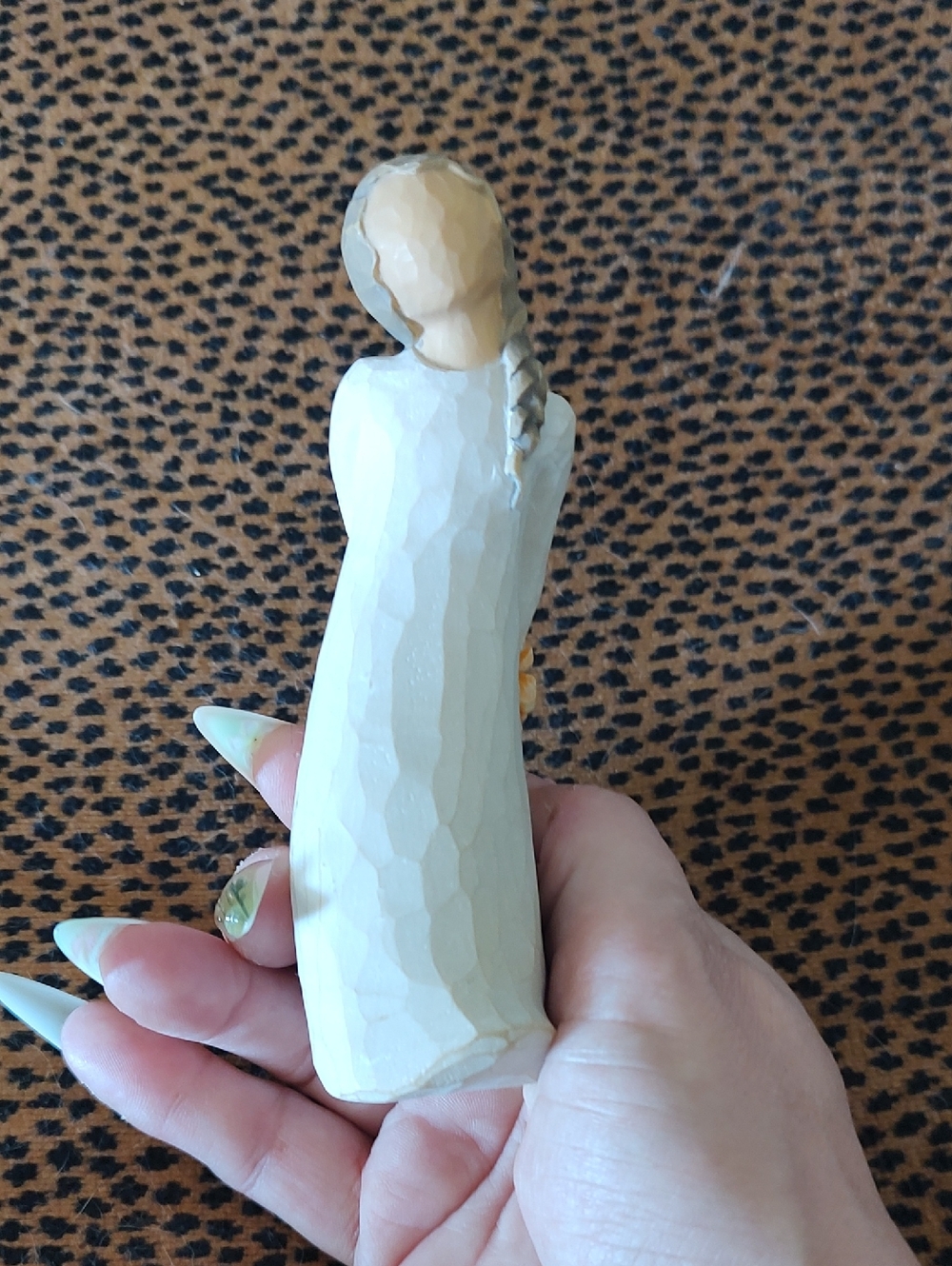 Willow Tree White Figurine with Yellow Flower Accent - Picture 2 of 5